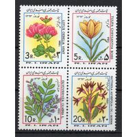 Иран 1984. Флора. Цветы  4марки сцепка (2068)