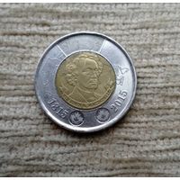 Werty71 Канада 2 доллара 2015 г 200 лет со дня рождения Джона Макдональда