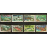 Доминика-1988(Мих.1174-1181) , **  , Морская  Фауна ,Рыбы(полная серия)