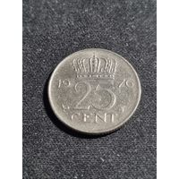 Нидерланды 25 центов 1976