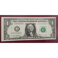 Торг! 1 доллар США 2017 года со звездой (банкнота замещения)