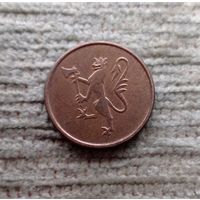 Werty71 Норвегия 5 эре 1973 Лев