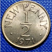 Гернси 1/2 нового пенни 1971 г.