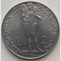 Ватикан 2 лиры 1941 г.
