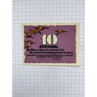 Нотгельд 10 пфеннигов Германия Даргун-0501