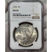 1 доллар 1923 NGC MS64 !ТОРГ!