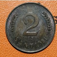 Латвия 1 республика, 2 сантима 1939 г, KM# 11.2