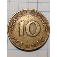 10 пфеннигов ФРГ 1950 G год