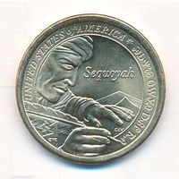 1 доллар США 2017 год Сакагавея Секвойя двор Р _состояние UNC