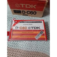 Кассета  TDK D-C60 1979год. Состояние упаковки на фото