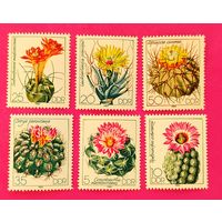 ГДР. Кактусы. ( 6 марок ) 1983 года. 1-3.