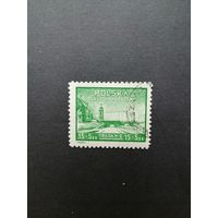 Польша 1948 Марка "Реконструкция и восстановление Варшавы" (гашение без клея и без наклейки) Mi.502 каталог 0.50 евро