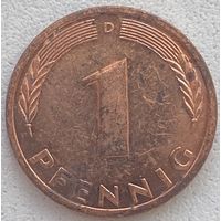 Германия 1 пфенниг 1995 г. D