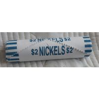 5 центов (никель)  2025 Д США  ролл 40 штук