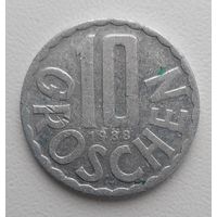 Австрия 10 грошей, 1988_KM# 2878