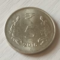 Индия 5 рупий 2016г.