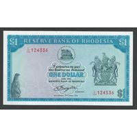 Родезия 1 доллар 1978 года. Тип Р-34с. Состояние UNC