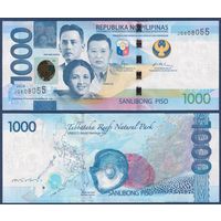Филиппины, 1000 песо 2024 г., P-W235 (JQ, рифы Туббатаха), UNC