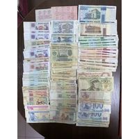 Бумажные деньги 129шт