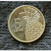 Багамы 5 центов 2016 год, KM# 221
