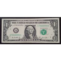 США 1 доллар 2013 г.Серия А 79480906 С  UNC Без обращения.