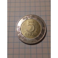 5 лит Литва 2009 год