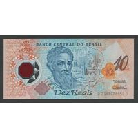 Бразилия 10 реалов 2000 года. Pedro Alvares Cabral. Тип P-248b. Состояние UNC!