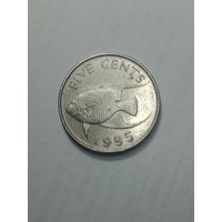Бермудские острова 5 центов  1995  года .