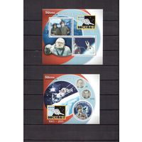Бенин 2015 Космос Беляев Леонов Восход 1 лист и 1 блок MNH**