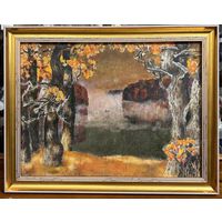 Ландарский Р.Е "Моя Беларусь". Холст, масло, картон. Размер 37х50 см.