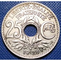 Франция 25 сантимов 1928 г.