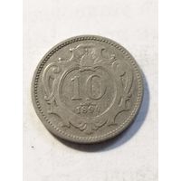 Австрия 10 геллер 1894