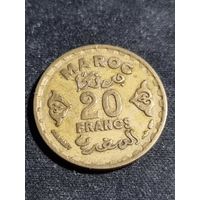 Марокко 20 франков 1952