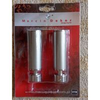 Наконечники на карниз Marcin Dekor d19 мм d19 mm (эффект стали хром матовые - карниз INTEGRA)