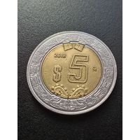 Мексика 5 песо 2018 г.