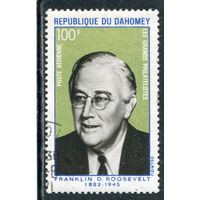 Дагомея. Франклин Рузвельт, президент США. Филателист
