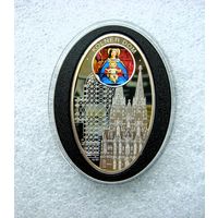 1 новозеландский доллар 2010. Ниуэ. Готический собор. Кёльн. Серебро 925