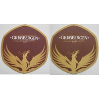 Подставка под пиво GRIMBERGEN / Бельгия/. Вар.3.