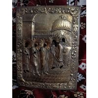 Икона "Сретение" в окладе, 19 век