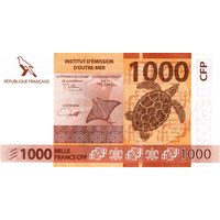 Французские Тихоокеанские территории 1000 франков образца 2014 года UNC p6(3)