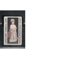 США-1965, (Мих.889),  **   , Художник, Живопись (одиночка)