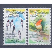 [32] Лихтенштейн 1986. Фауна.Птицы.Европа.EUROPA. СЕРИЯ MNH
