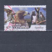 [1967] Мексика 2002. Фауна.Хищные птицы. Гашеная марка. Кат.гаш.2,2 е.