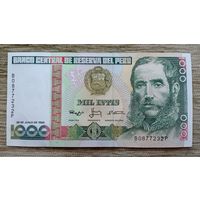 Werty71 Перу 1000 инти 1988 UNC банкнота