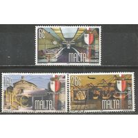 Мальта. 25 лет Республике. 1999г. 3 марки.