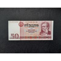 50 марок 1971 года. ГДР.  aUNC. Распродажа.