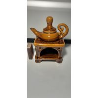 Кофейник с подставкой для подогрева (аромалампа). Керамика.