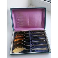 Набор чайных мельхиоровых ложек СССР, Таллинский увелирный завод