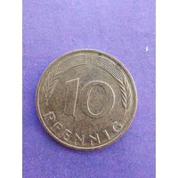 Германия ФРГ 10 пфеннигов 1988 F
