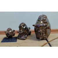 Статуэтки зубр комплект 3 шт СССР